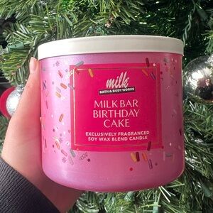 Bath and Body Works Milk Bar Collab Birthday Cake Three Wick Candle